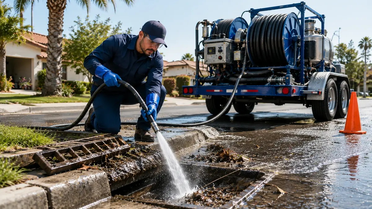 Storm Drain Hydro Jet Cleaning in Oakhurst